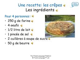 Powerpoint ppt presentation | free to view. Une Recette Les Crepes Les Ingredients Ppt Download