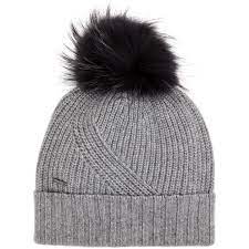 Woolrich Grey Fur Pompom Beanie 110 Liked On Polyvore Featuring Accessories Hats Pom Pom Beanie G Fur Pom Pom Beanie Fur Pom Pom Hat Pom Pom Beanie Hat