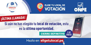 Local de votación es una aplicación desarrollada por la onpe para mostrar información al elector respecto a la ubicación de su. Elecciones 2021 Onpe Amplia Fecha Para Elegir Local De Votacion