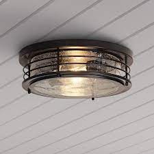 Black ceiling mount light fixture. Archer 13 Wide Black Ceiling Light With Clear Glass Shade 82g66 Lamps Plus