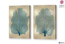 تابلوهات أوراق شجر سفير ارت للديكور in 2021 frames on wall blue leaves moose art