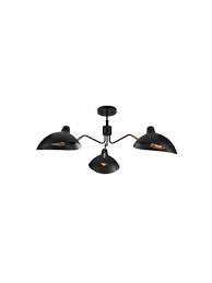 Flush mounting the black powder coated flush mounting brackets provide a sleek recessed look. Matteo Lighting Droid X57903bz 3 Lights 180w Flush Mounts Bestledz Com