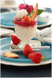 Panna Cotta Coco Coulis De Fraises Et Salade De Fruits Mangue Fraise Nicole Passions Panna Cotta Coco Coulis De Fraise Salade De Fruits
