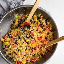 Refreshing Quinoa Black Bean Salad Recipe Black Bean Salad Bean Salad Lunch Meal Prep