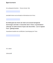 Außerdem trifft natürlich keines unserer beispiele das genaue thema deiner abschlussarbeit. Sperrvermerk Bachelorarbeit Vorlagen Tipps Hilfe