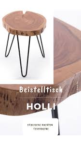 Holli Beistelltisch Material Akazie Massiv Metall Schwarz In 2020 Beistelltisch Beistelltisch Industrial Tisch