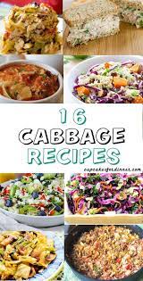 16 Delicious Healthy Cabbage Recipes Cabbage Recipes Cupcake Recipes Cooking Recipes
