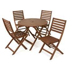 Wilko Fsc Wooden Patio Set 4 Seater Wooden Garden Furniture Wooden Garden Chairs Black Outdoor Furniture