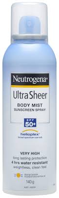 Neutrogena Ultra Sheer Body Mist Sunscreen Spray Spf 50 140g Unichem Southend Pharmacy Shop