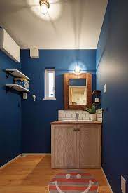 Using simple molding and paint creates a special wall treatment. Bold Color Trending In The Powder Room 20 Fab Ideas Inspirations