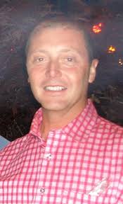 My partner and me enjoying a birthday meal.