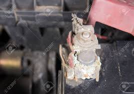 Remove the negative terminal first, then the positive one. Car Battery Corrosion On Terminal Dirty Battery Terminals Before Stock Photo Picture And Royalty Free Image Image 58815305