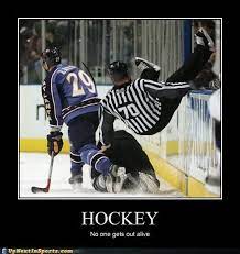 Ha Can T Help Myself But I Chuckle Everytime I See A Ref Go Down Karma Doesn T Come Enough For These Guys Funny Hockey Memes Hockey Humor Sport Hockey