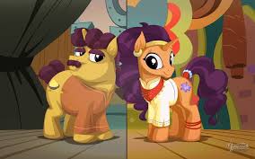 16766 - safe, artist:mysticalpha, coriander cumin (mlp), saffron masala (mlp),  equine, fictional species, mammal, pony, unicorn, feral, friendship is  magic, hasbro, my little pony, 2d, chef, daughter, duo, duo male and female,