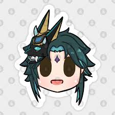 This character is one of the adeptus tasked with guarding liyue, and despite his youthful appearance. Genshin Impact Xiao Chibi Head Xiao Genshin Impact Aufkleber Teepublic De