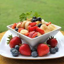 Pineapple, strawberries, kiwi fruit, bananas, oranges, grapes, and blueberries. Perfect Summer Fruit Salad Recipe Allrecipes