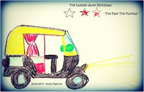 The Indian Autorickshaw Indian Art Illustration Vintage Travel Posters