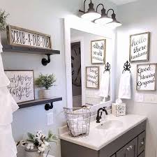 Discover the best small bathroom designs that will brighten up looking for small bathroom ideas that will make the whole space seem bigger? Smart Farmhouse Bathroom Art Ideas You Will Love Farm House Rooms