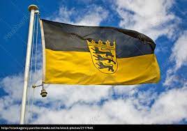 Nach 1945 begann in den besatzungszonen auch der politische wiederaufbau. Flagge Baden Wurttemberg Lizenzfreies Bild 2117945 Bildagentur Panthermedia