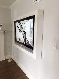 Five Steps To Build A Frame For A Wall Mounted Tv Mounted Tv Ideas Living Rooms Mounted Tv Ideas Bedroom Bedroom Tv Wall
