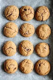 Thick Chewy Peanut Butter Cookies With Chocolate Chips Milk And Pop Recipe In 2020 Peanut Butter Chocolate Chip Cookies Chewy Peanut Butter Cookies Butter Cookies