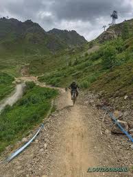 Blaue Strecke Bikepark Verbier Blau Reisen Landschaft