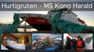 Onboard are three different restaurants, the multe bakery and ice cream bar, a sauna and a fitness room. Hurtigruten Ms Kong Harald Portrait Decks Cabins Expedition Team Youtube