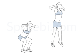 This is a plyometric move, which means it's a powerful aerobic exercise that requires you to exert your muscles. Jump Squat Illustrated Exercise Guide