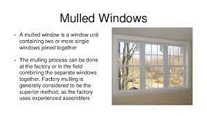 Doors and windows can be mulled together to form a wide variety of custom units using the make mulled unit edit tool. Windows And Doors Presentation