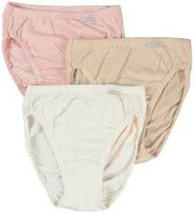 jockey womens plus size elance french cut 3 pack ivory peach powder rose blush 8