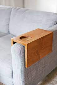 Wooden Sofa Sleeve With Cup Holder Diy Sofa Diy Sofa Table Wooden Sofa