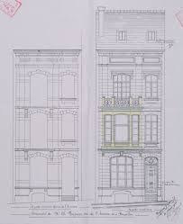 Bruxelles Extension Sud Rue De L Aurore 42 Architectuur Tekening Oude Architectuur Franse Architectuur