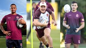 Qld maroons 2020 men's training singlet. Through The Queensland Ranks Titans