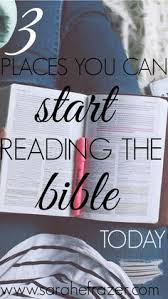Three Places You Can Start Reading The Bible Today Sarah E Frazer Read Bible Bible Reading Plan Bible Study Tips