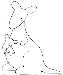 Kleurplaat Boek Kangoeroe Kangoeroe Thema Dieren