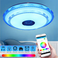 They all work in basically the same way, using a wireless signal to control the speed and the light. 36w Indoor Ceiling Fan With Dimmable Led Light Bluetooth Speaker Remote Control Ceiling Fans Home Garden