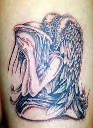Angel Tattoos Meaning Design Types And Ideas Crying Angel Weeping Angel Tattoo Crying Angel Tattoo