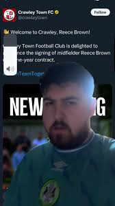Reece Brown's Potential Comeback at Crawley Town