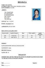 Sample resume bio data form. Simple Biodata Format Pdf And Word Biodata Format Resume Template Word Words