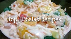 Top 10 Salad Recipes Panlasang Pinoy Recipes Part 2 Recipe Salad Recipes Recipes Panlasang Pinoy Recipe
