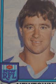 NRL Rugby League Vintage 1981 Scanlens Trade Card Newtown Jets Barry Jensen 