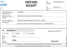 Cara membuat kwitansi kosongan dengan menggunakan ms. Format Kwitansi Untuk Perusahaan