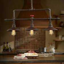 Aged Iron Linear Chandelier Rustic Pendant Light Kitchen Island Ceiling Fixture 799355977807 Ebay
