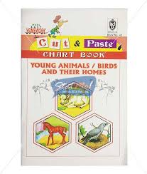 Cut And Paste Young Animals Birds And Their Homes Picture Booklet No 40