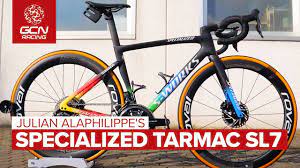 I expected it to be. Julian Alaphilippe S S Works Tarmac Sl7 The World Champion S Custom Painted Road Bike Youtube