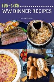 Staying current with weight watchers' point calculations requires huge time and effort. Low Carb Weight Watchers Dinners Carrie Elle