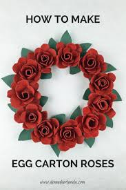 How To Make Egg Carton Roses Do It Yourself Skills Egg Carton Crafts Egg Carton Art Egg Carton Flowers