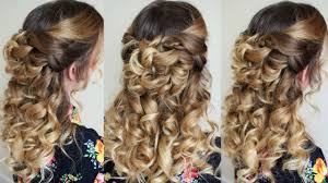 What you need hair brush comb bobby pins hairspray how to do brush your hair to remove all knots and tangles. Half Up Half Down Hairstyle With Curls Braidsandstyles12 Youtube