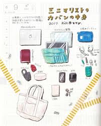 ミニマリストのカバンの中身 2017通勤バッグver ミニマリスト日和 カバンの中身 ミニマリスト カバン