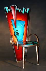 Flaming Glass Chair Art Chair Glass Design Glass Art
